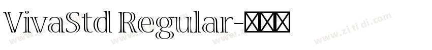 VivaStd Regular字体转换